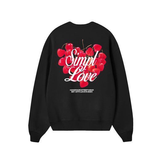 POLERON SIN GORRO LOVE (NEGRO)