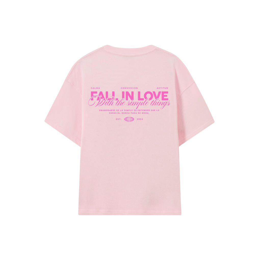 POLERA FALL IN LOVE (ROSADA)