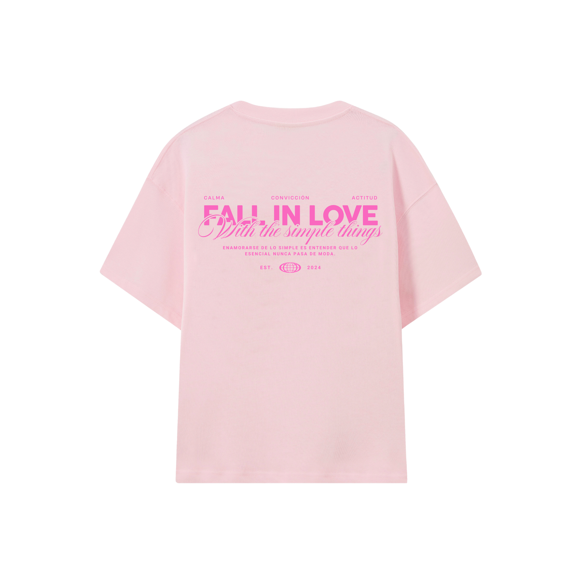 POLERA FALL IN LOVE (ROSADA)