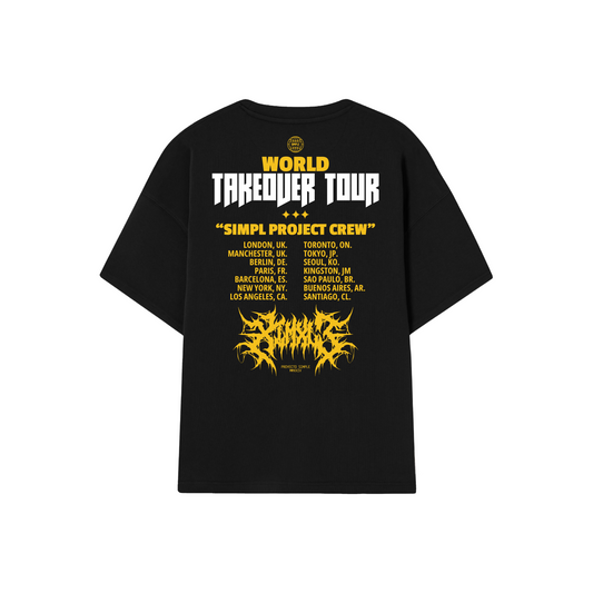 POLERA WORLD TOUR (NEGRA & AMARILLO)