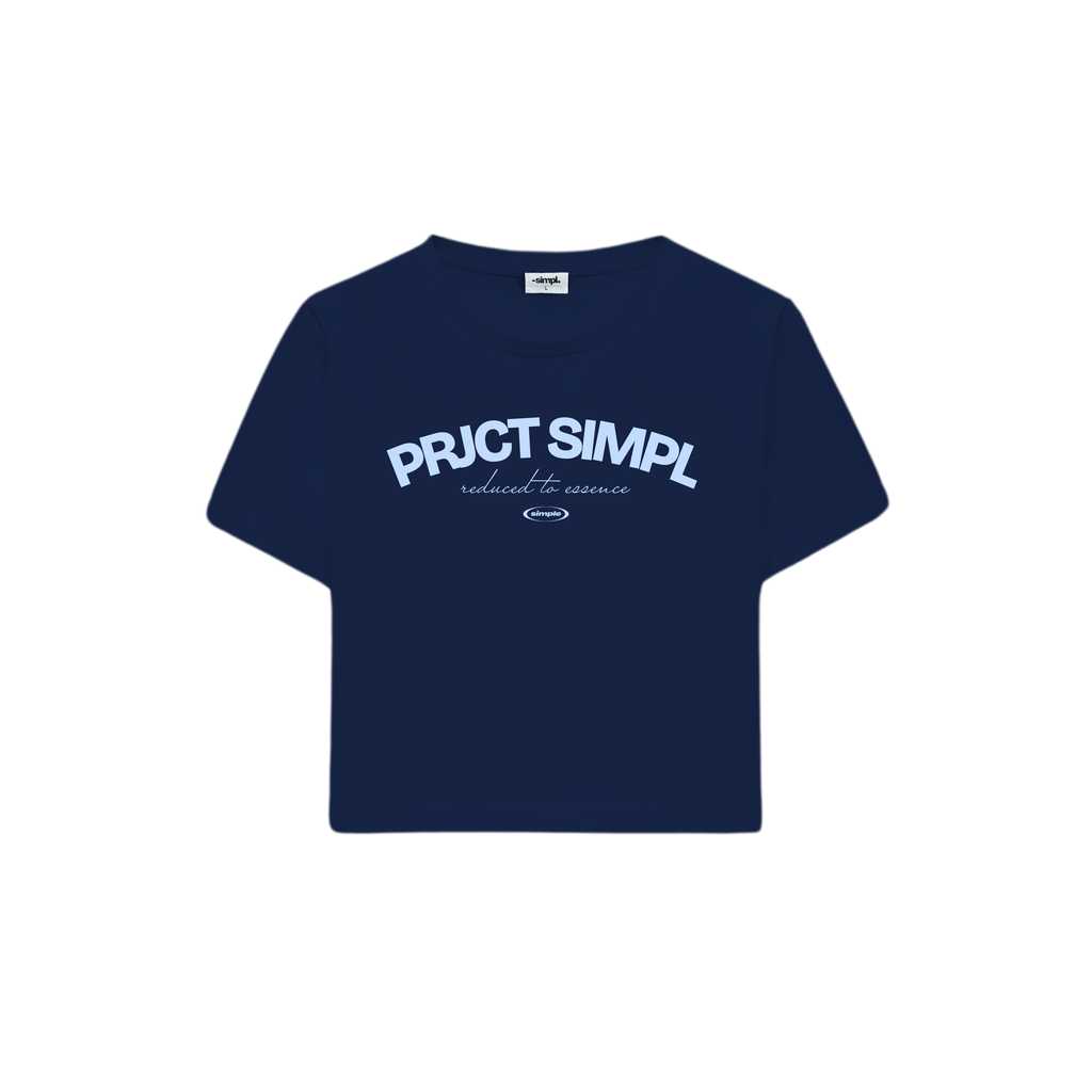POLERA BABY TEE PRJCT (AZUL MARINO)
