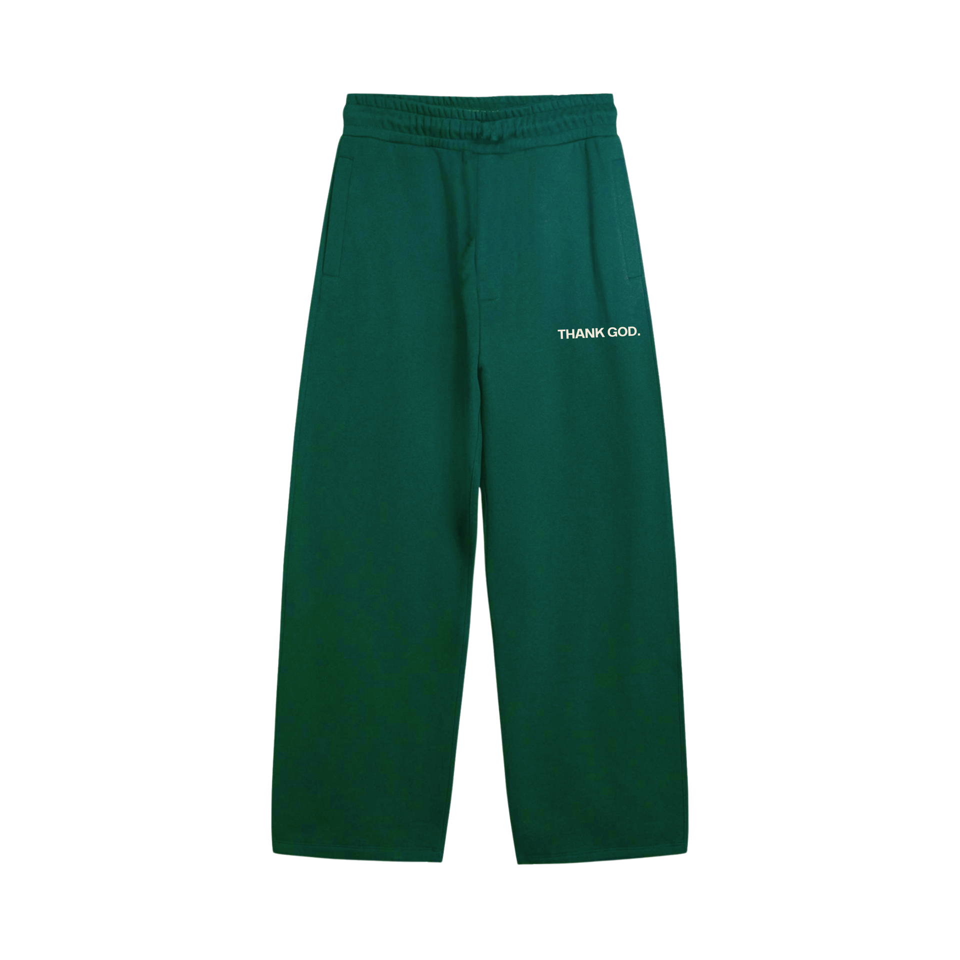 PANTALON BAGGY THANK GOD (VERDE)