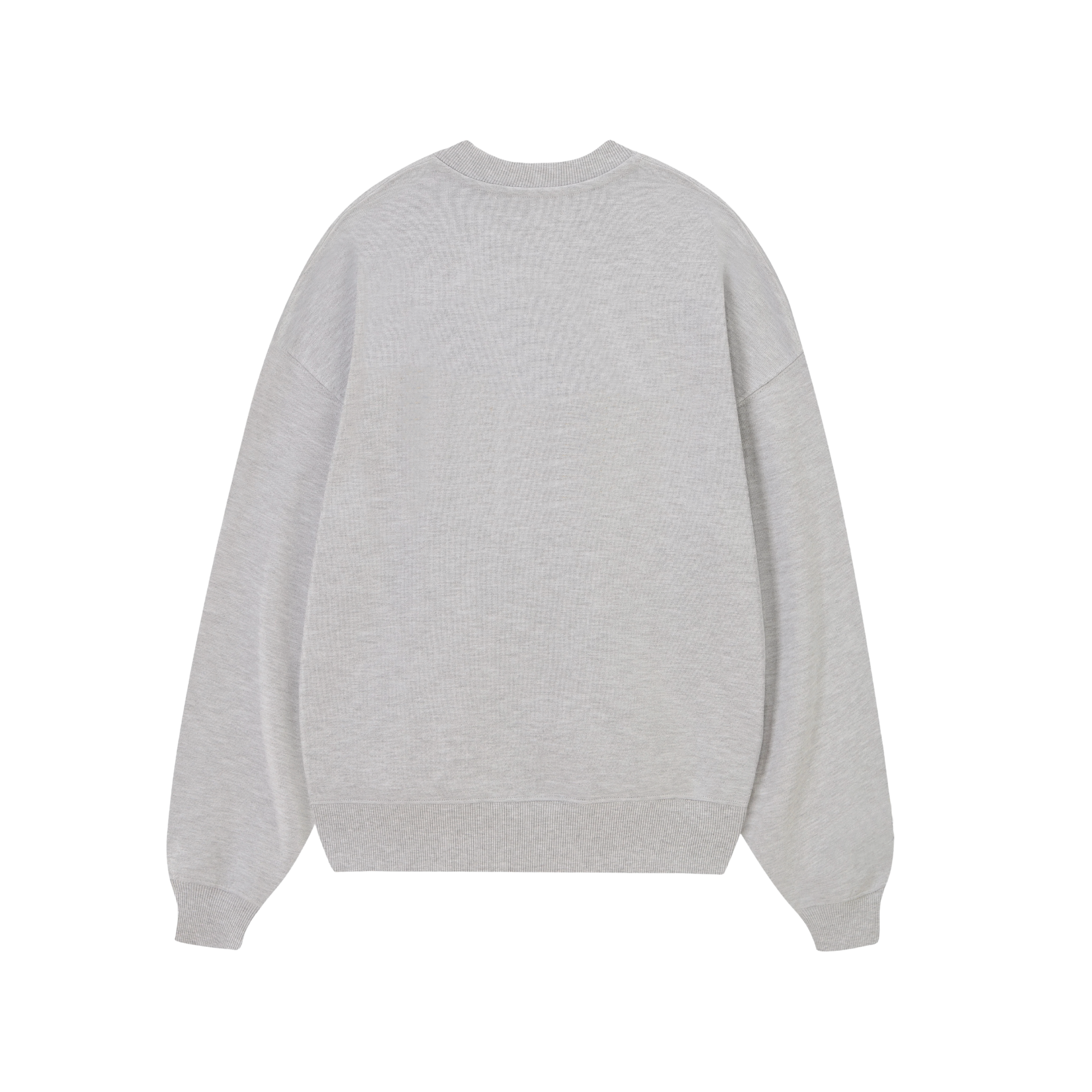 POLERON SIN GORRO ESENCIAL (GRIS MELANGE)