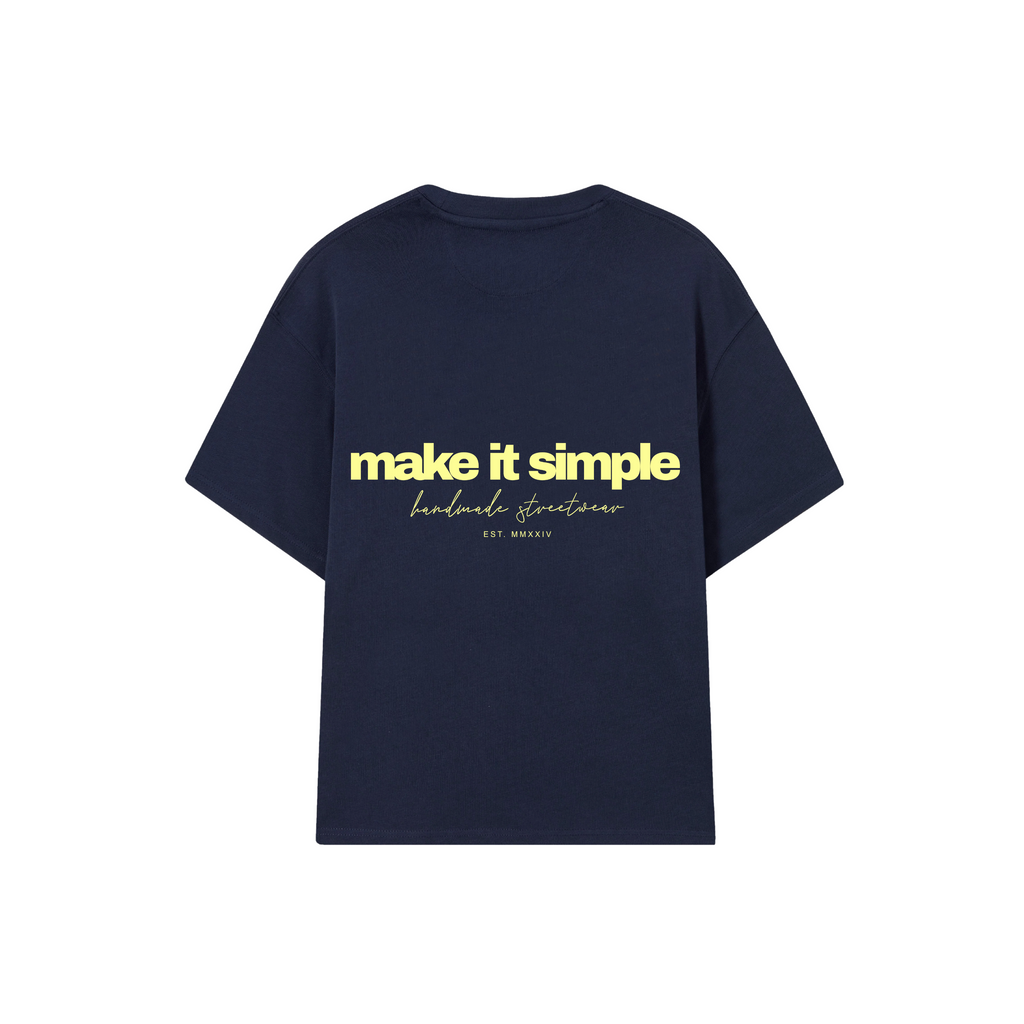 POLERA MAKE IT SIMPL (AZUL MARINO)