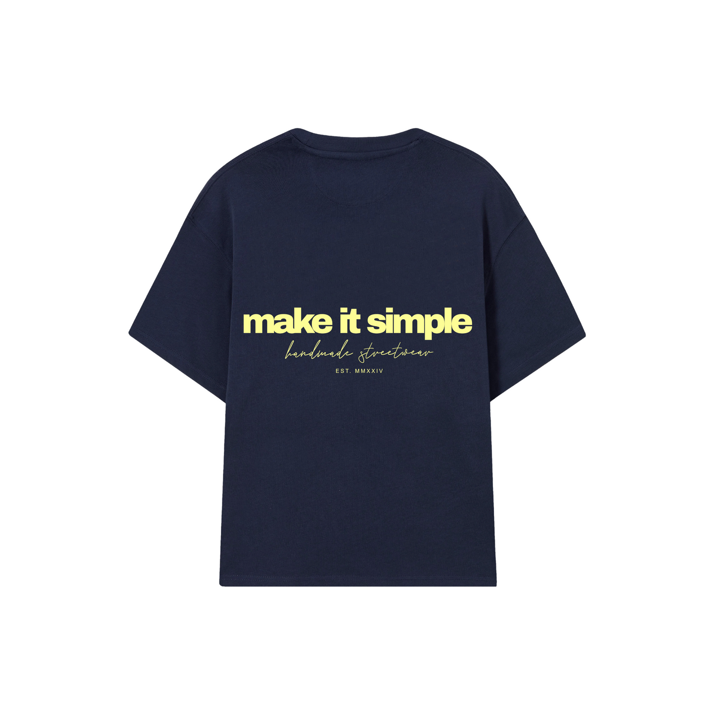 POLERA MAKE IT SIMPL (AZUL MARINO)