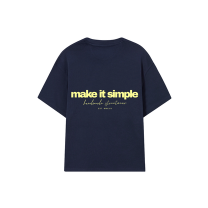 POLERA MAKE IT SIMPL (AZUL MARINO)