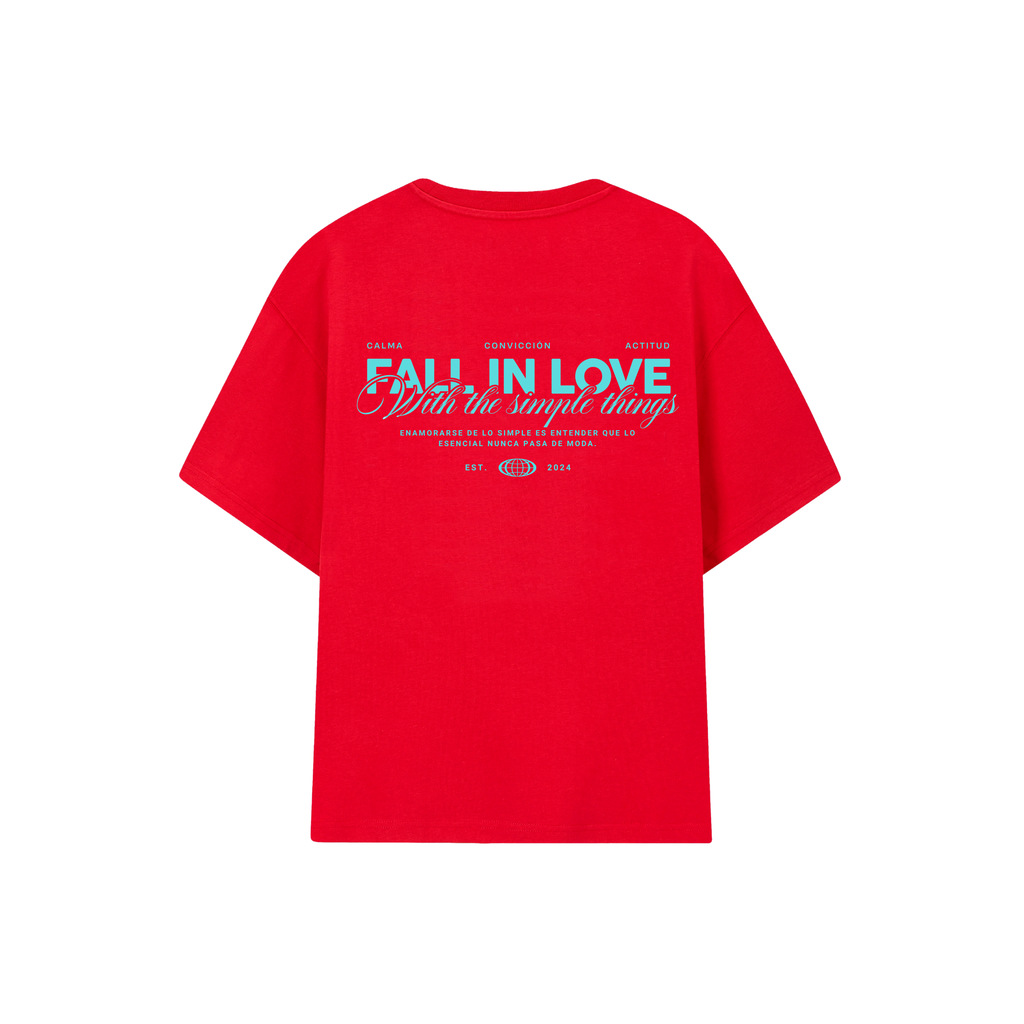 POLERA FALL IN LOVE (ROJA)