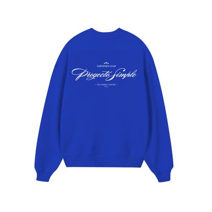 POLERON SIN GORRO CERTIFIED CLUB (AZUL REY)