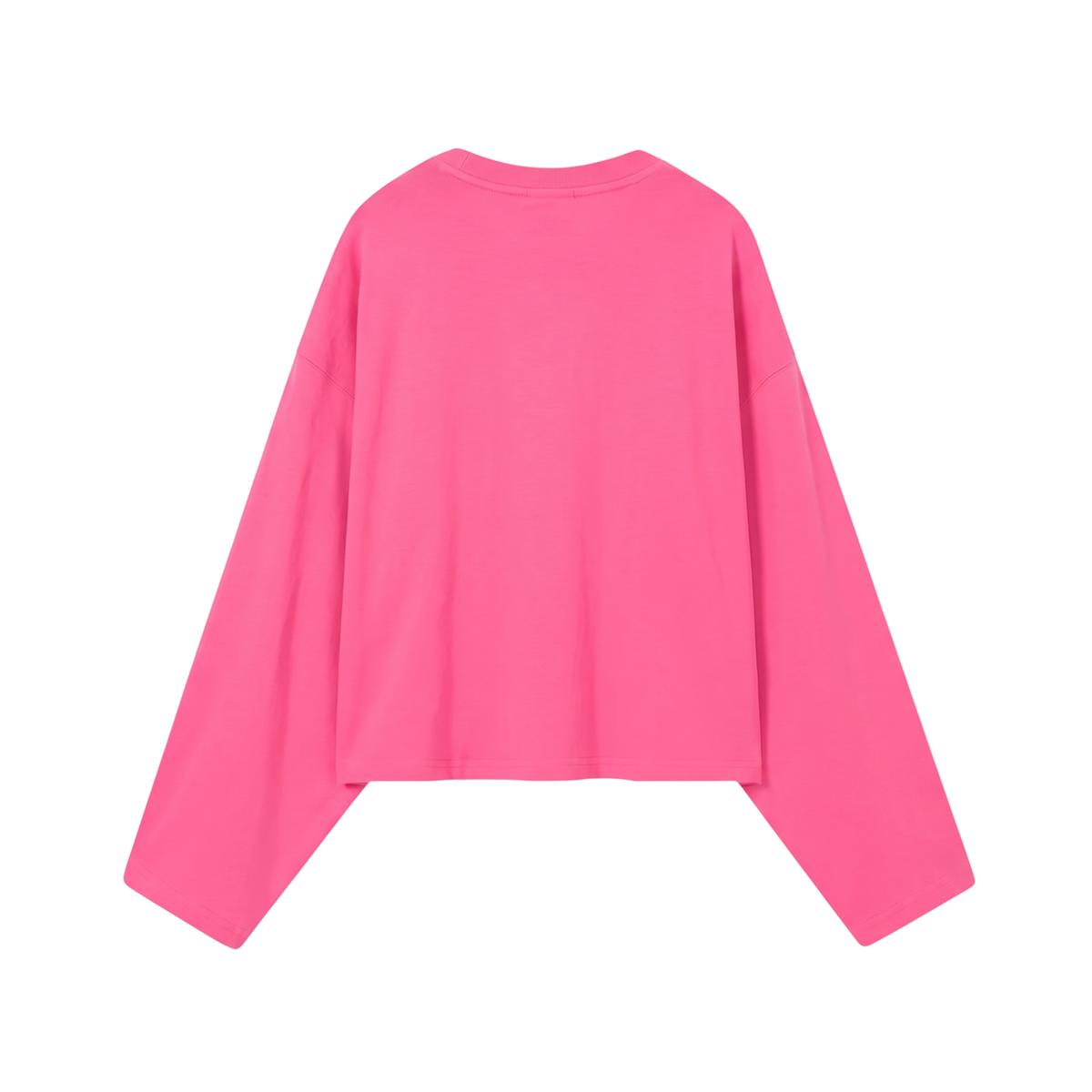 POLERA MANGA LARGA ESENCIAL (ROSADO NEON)