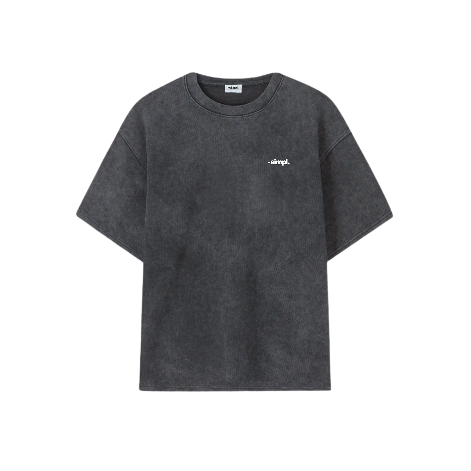 POLERA MAKE IT SIMPLE (ACID WASH Y BLANCO)