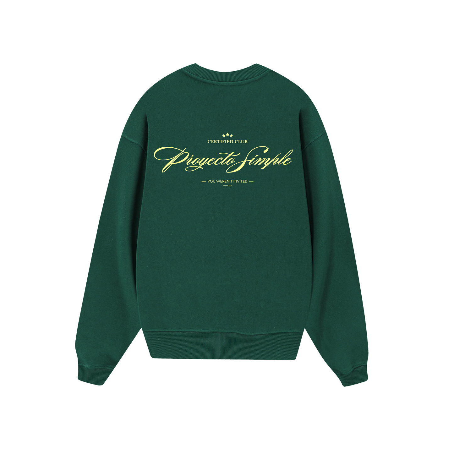 POLERON SIN GORRO CERTIFIED CLUB (VERDE)