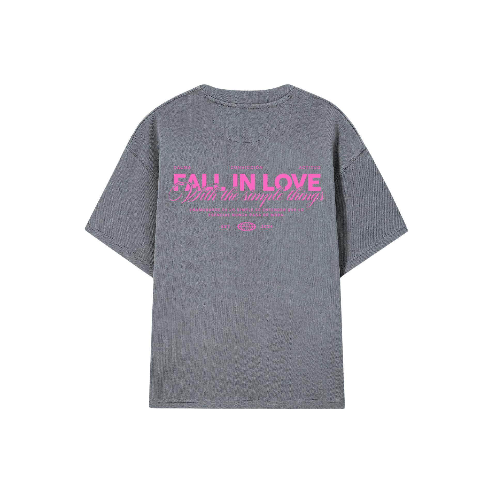 POLERA FALL IN LOVE (GRIS ACERO)