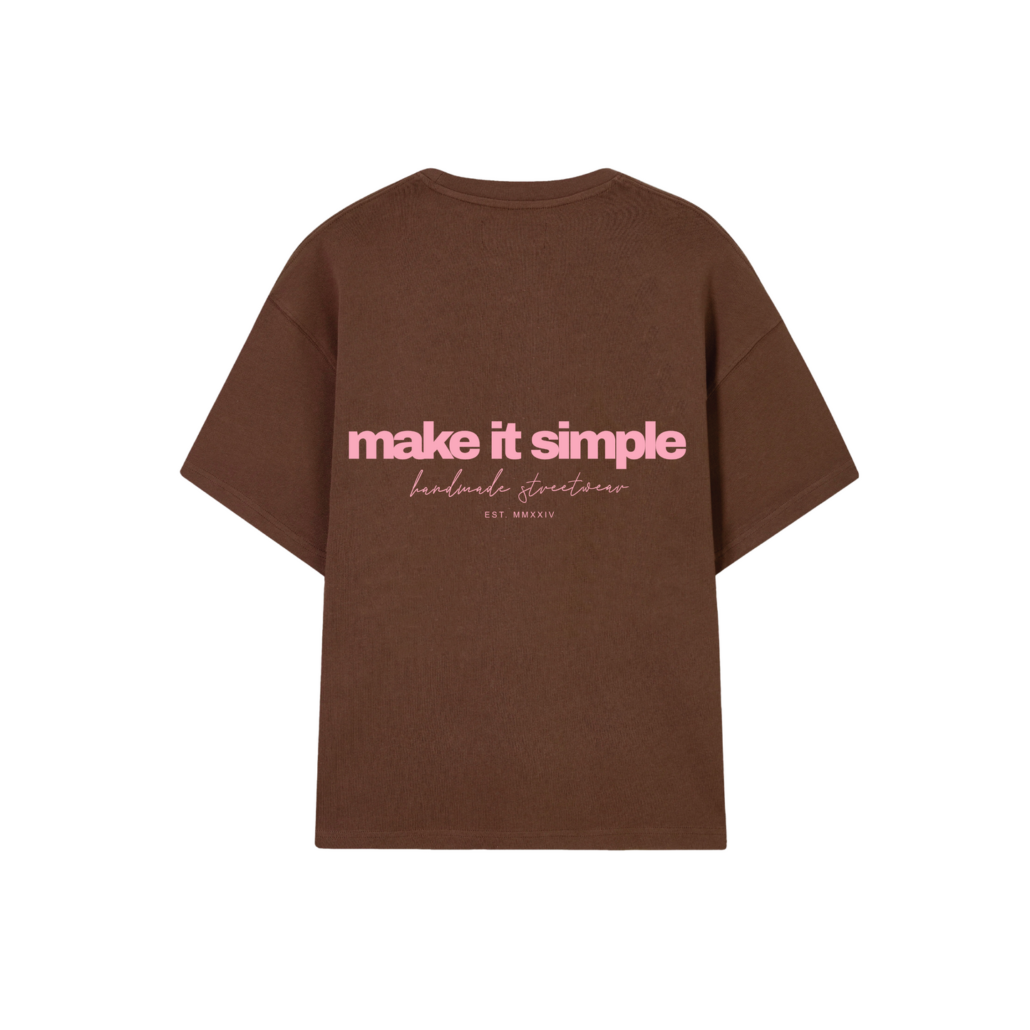 POLERA MAKE IT SIMPL (CAFÉ)