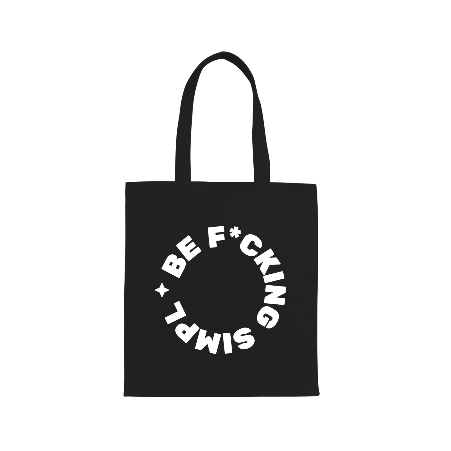 TOTE BAG BE SIMPLE (NEGRO)