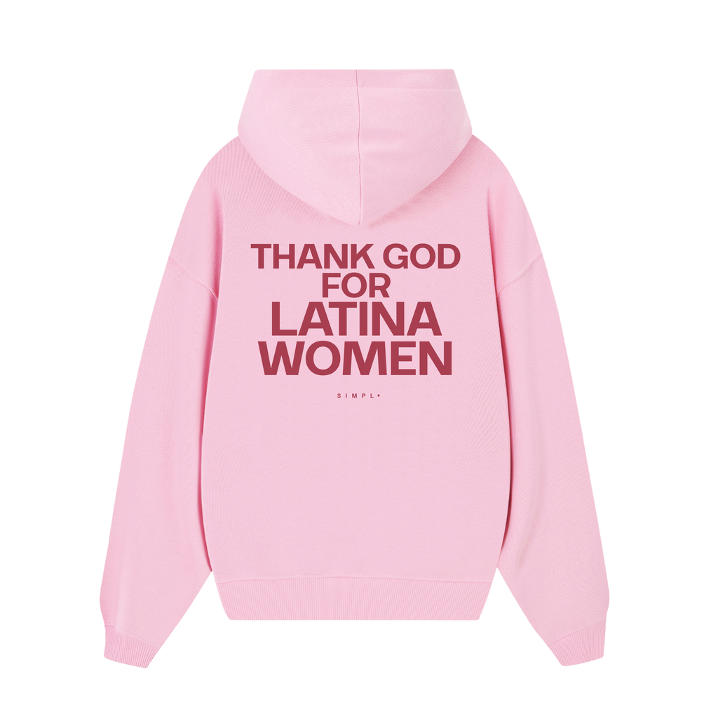 POLERON THANK GOD (ROSADO)
