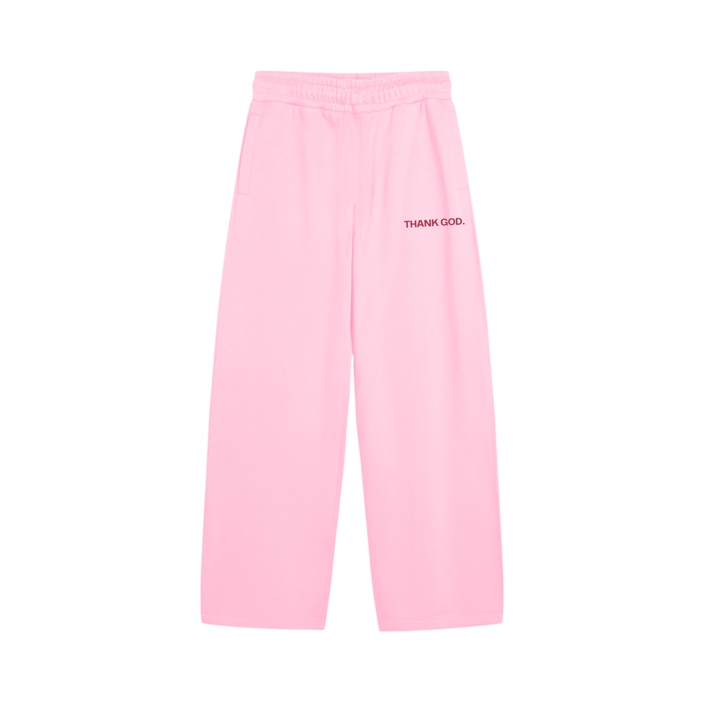 PANTALON BAGGY THANK GOD (ROSADO)
