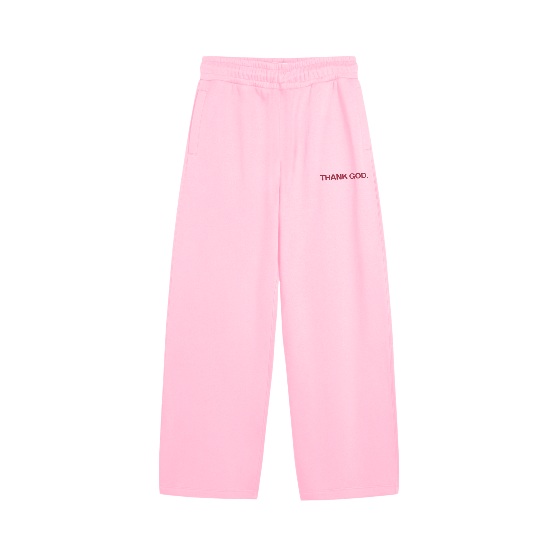 PANTALON BAGGY THANK GOD (ROSADO)