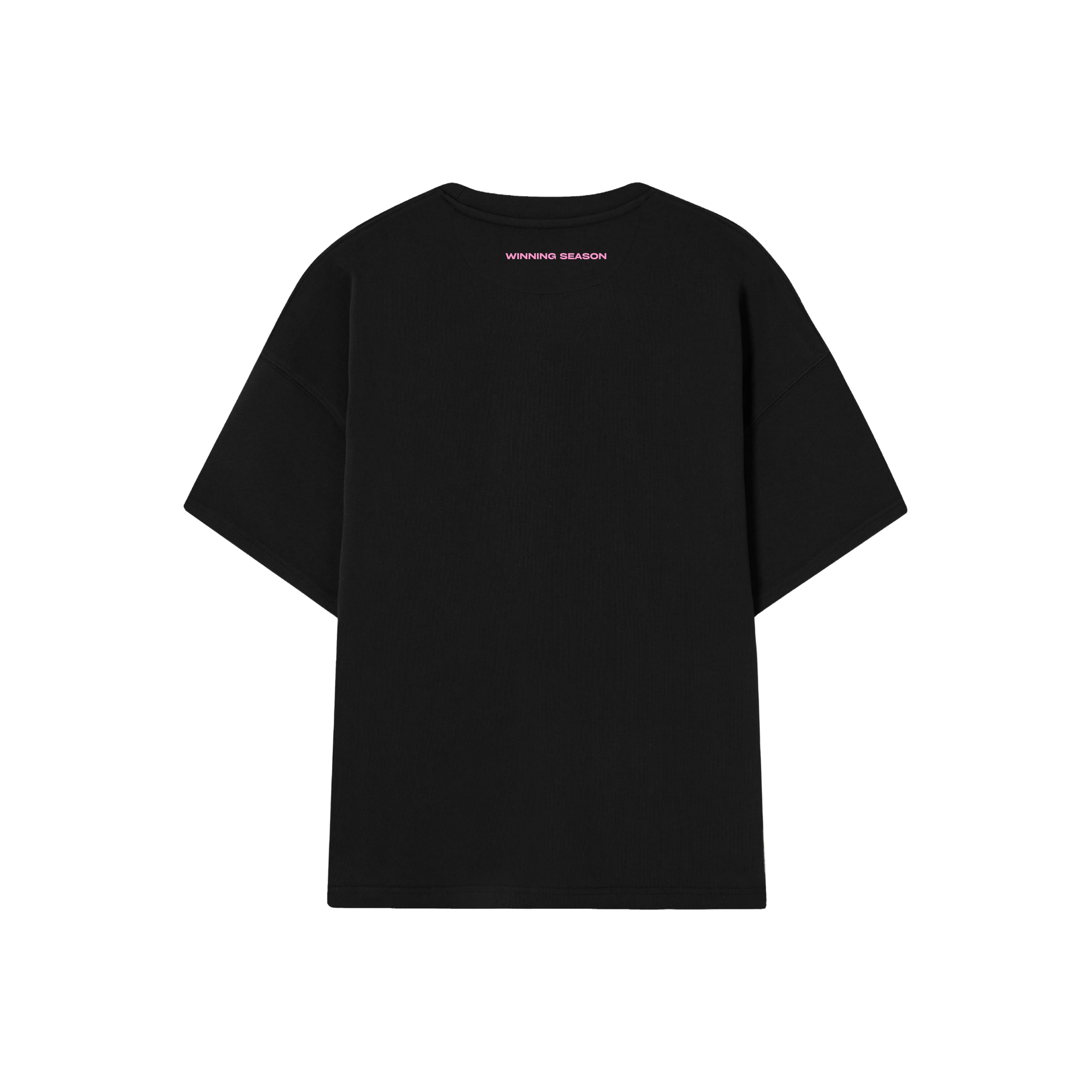 POLERA TRIUMPH (NEGRA Y ROSADO)