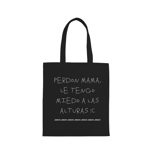 TOTE BAG PERDÓN MAMÁ (NEGRO)