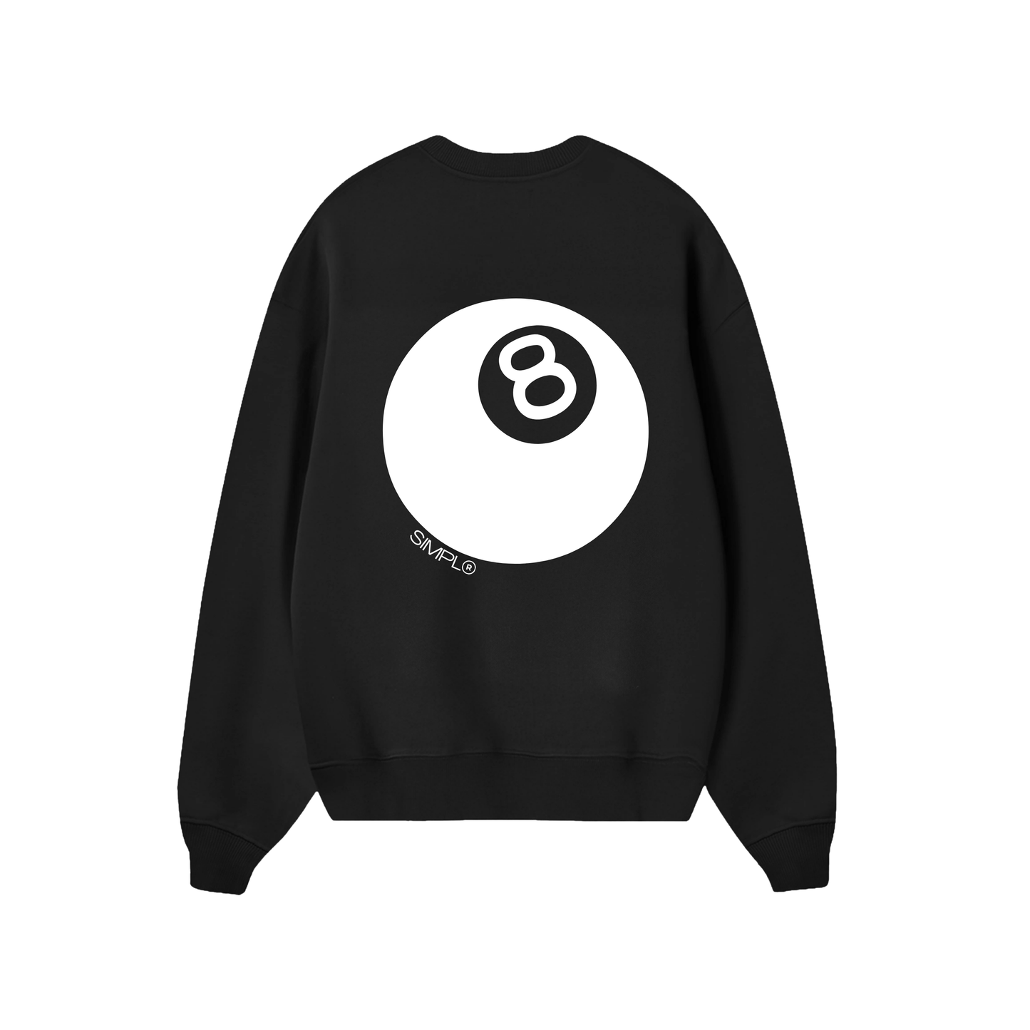 POLERON SIN GORRO 8 BALL (NEGRO)