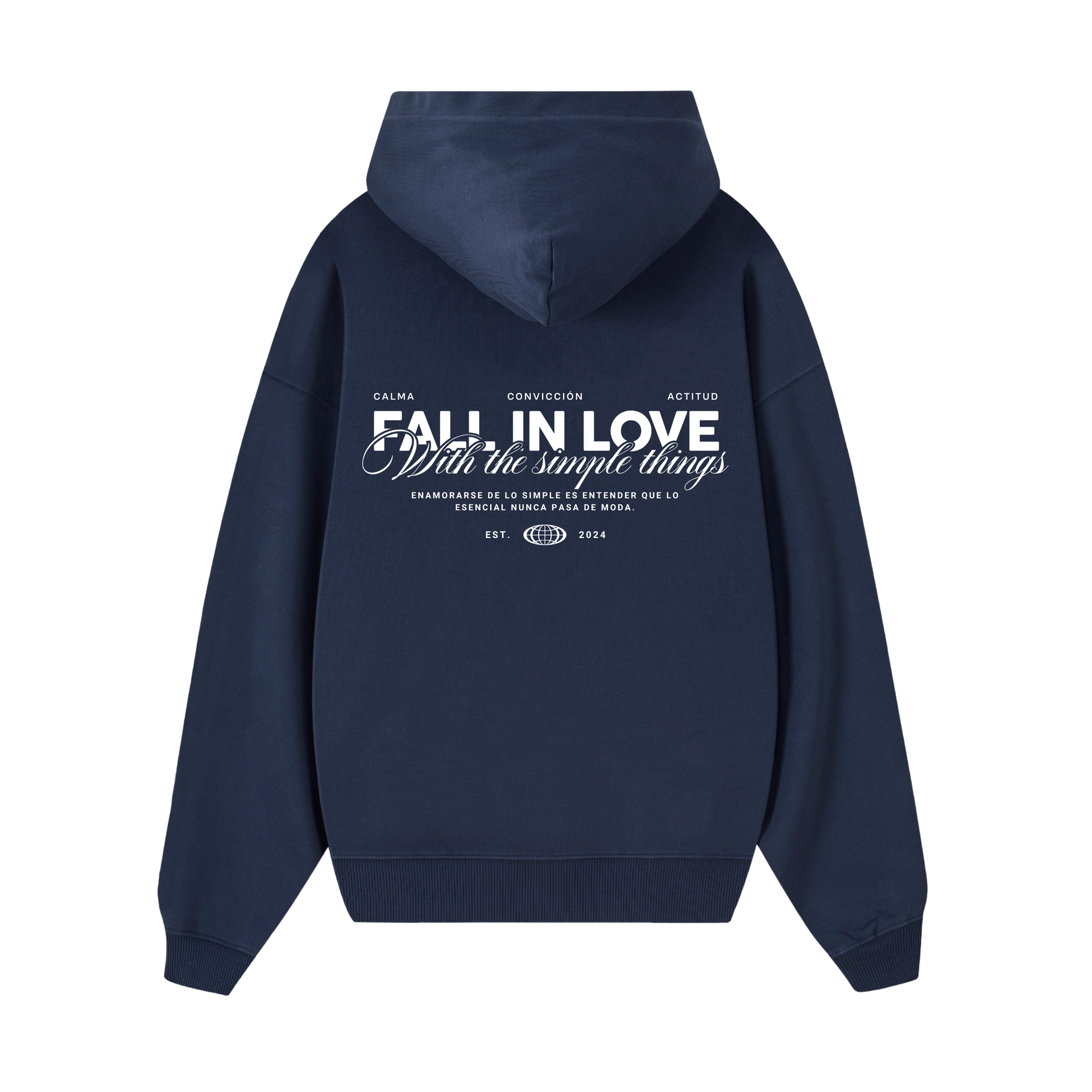 POLERON FALL IN LOVE (AZUL MARINO)