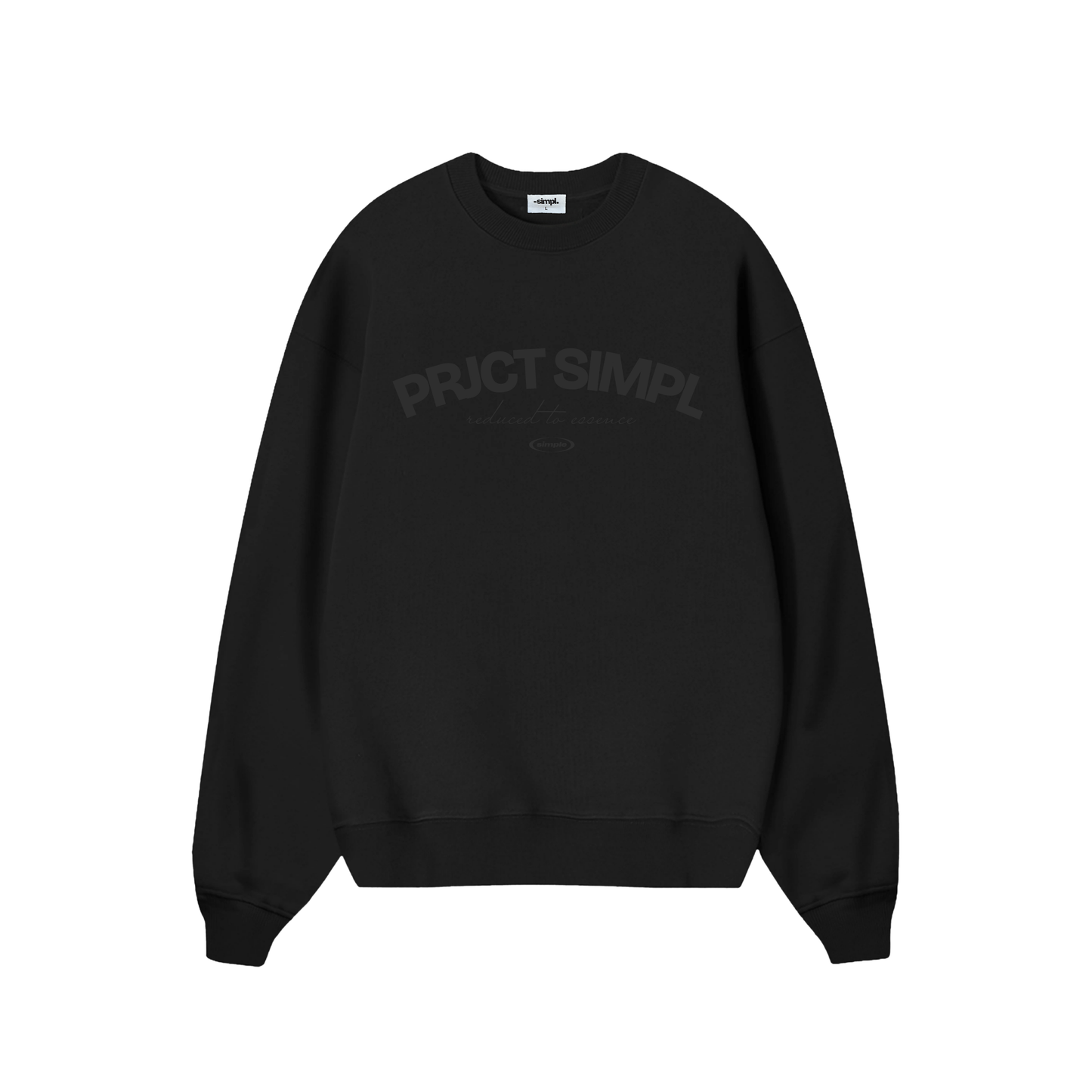 POLERON SIN GORRO ESSENCE (DOBLE NEGRO)