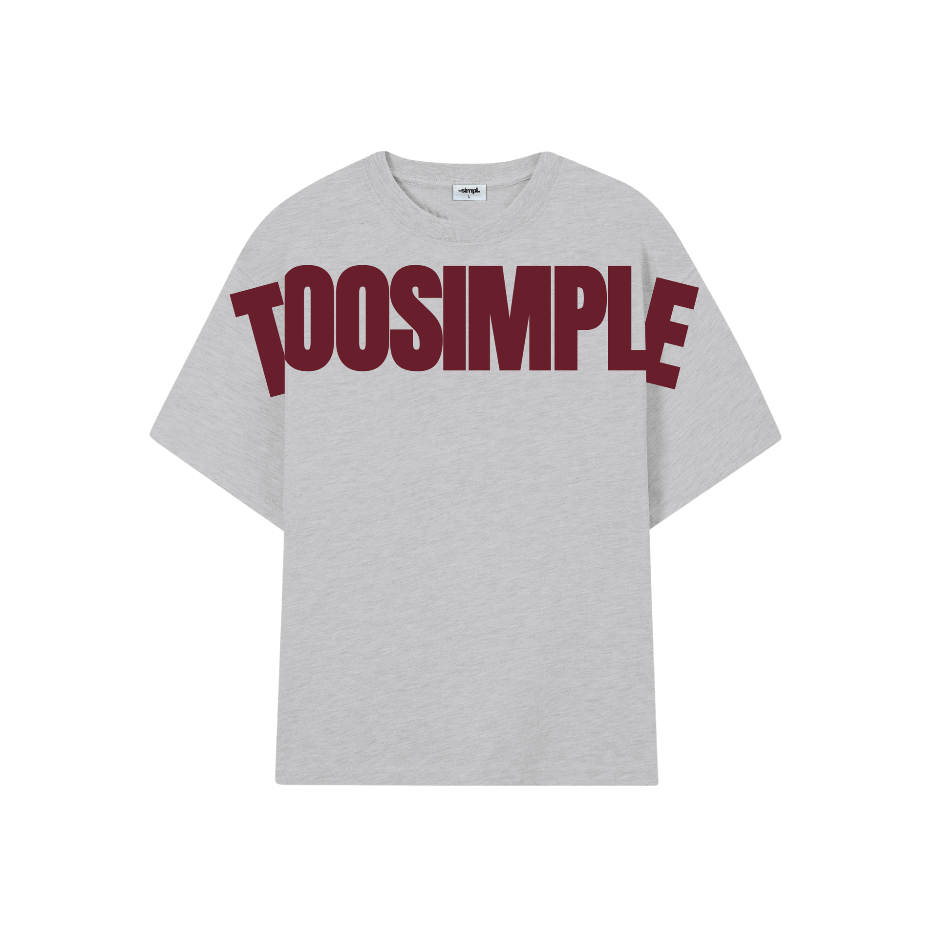 POLERA TOO SIMPLE (GRIS MELANGE)
