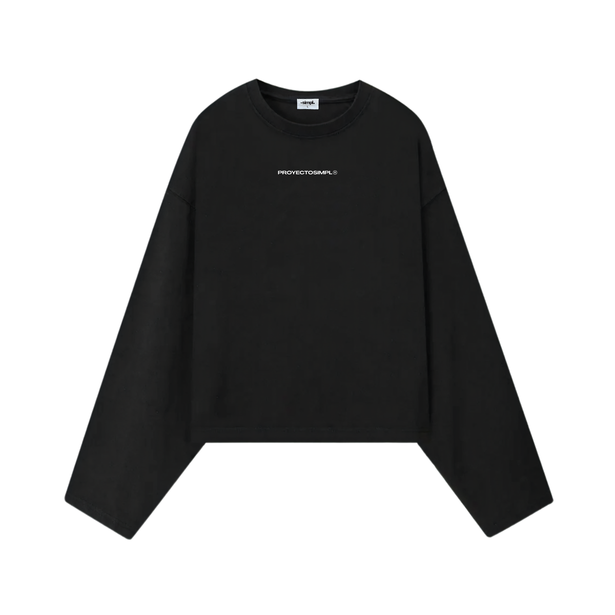 POLERA MANGA LARGA ESENCIAL (NEGRA)