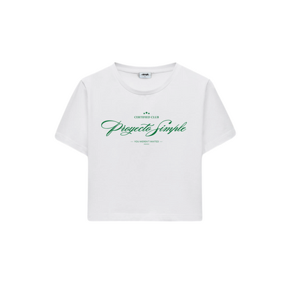 POLERA BABY TEE CERTIFIED CLUB (BLANCA)