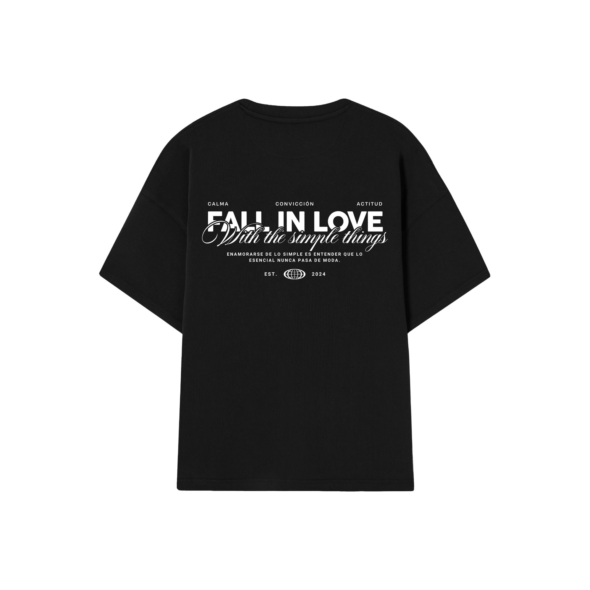 POLERA HEAVYWEIGHT FALL IN LOVE (NEGRA y BLANCO)