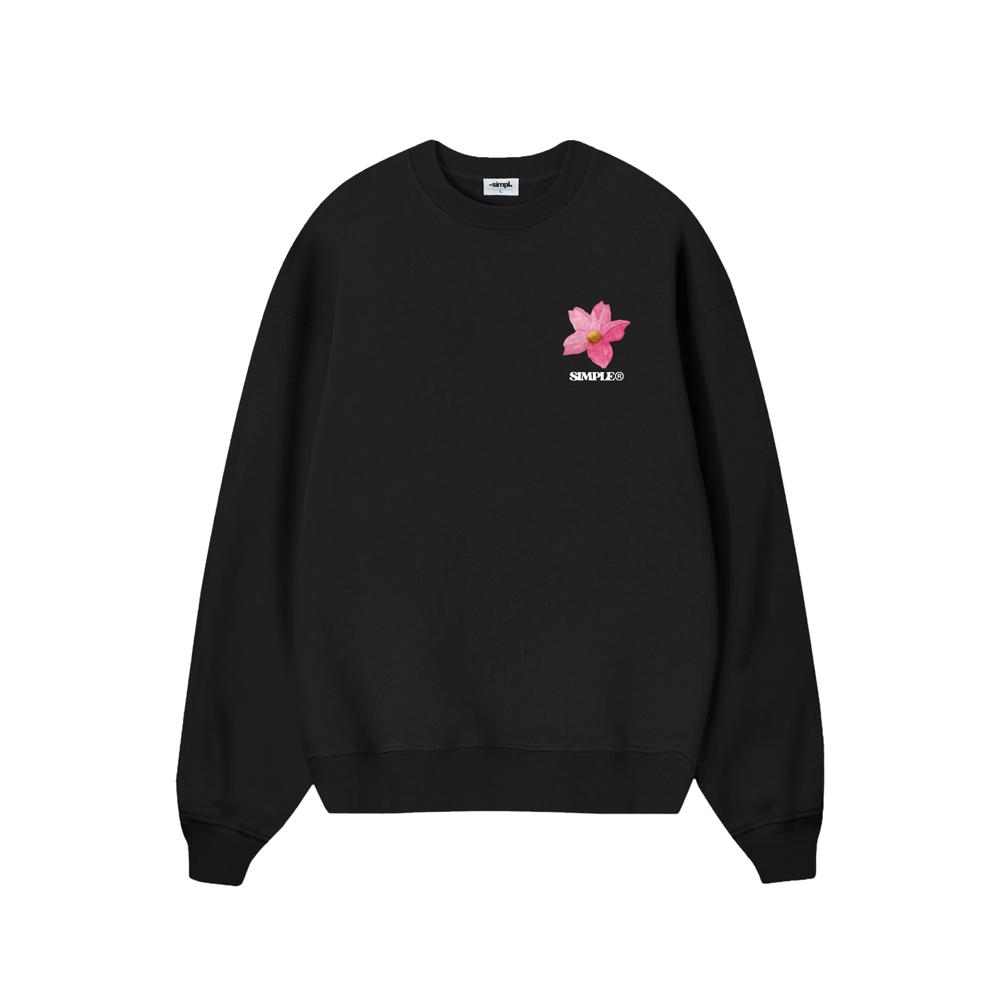 POLERON SIN GORRO SAKURA (NEGRO)