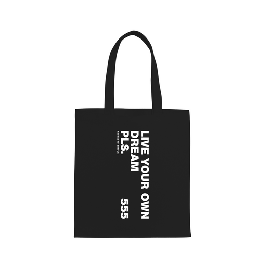 TOTE BAG LIVE YOUR DREAM (NEGRO)