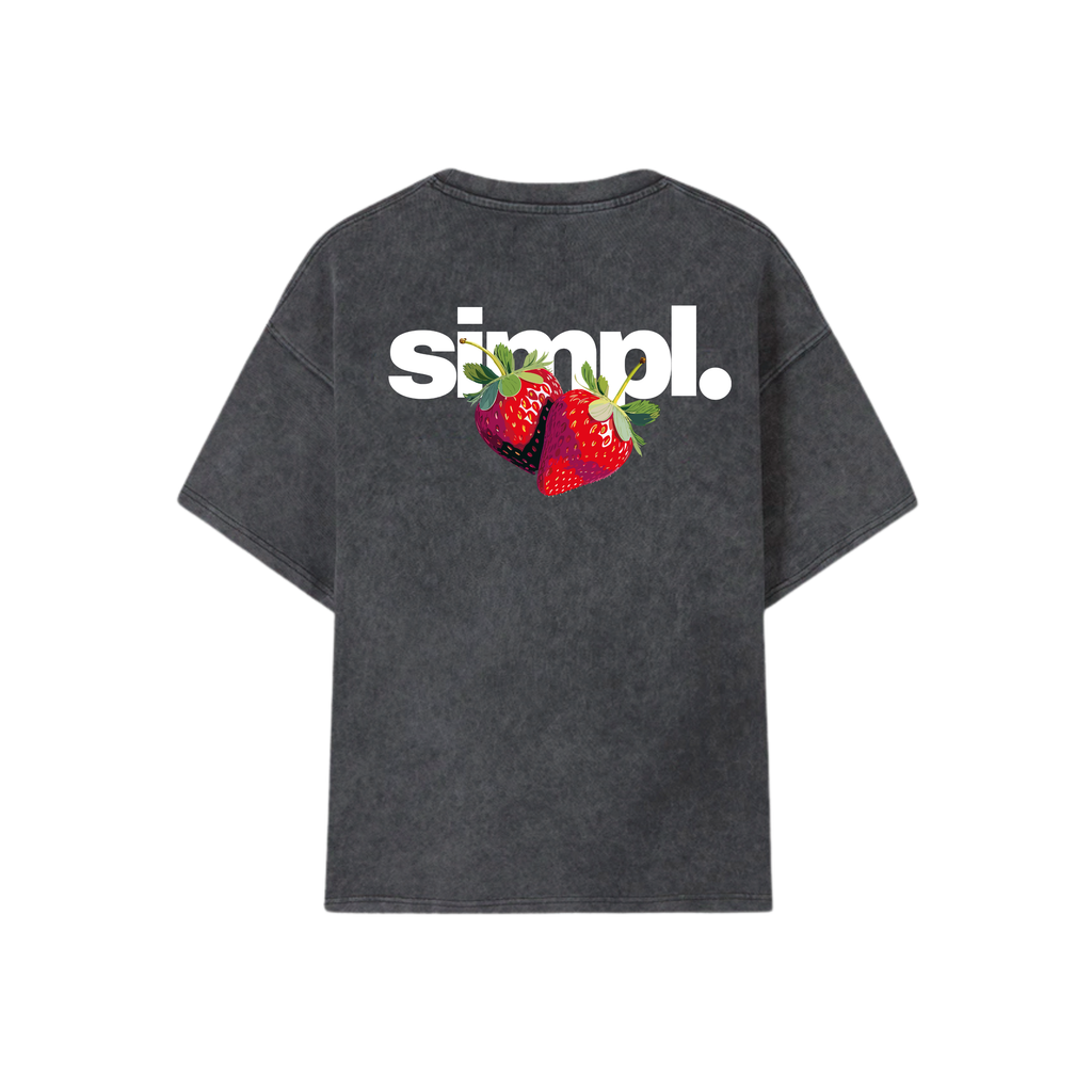 POLERA STRAWBERRY (ACID WASH)
