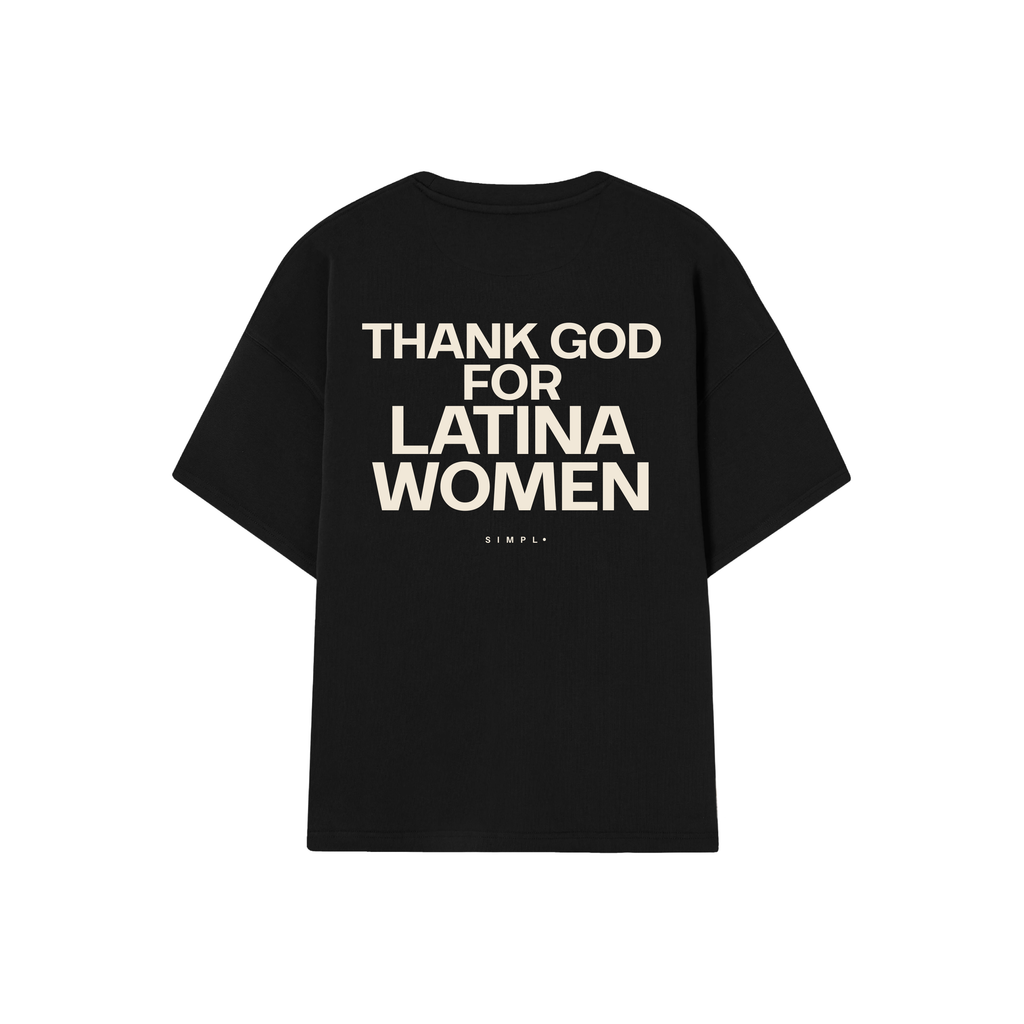 POLERA THANK GOD (NEGRA)