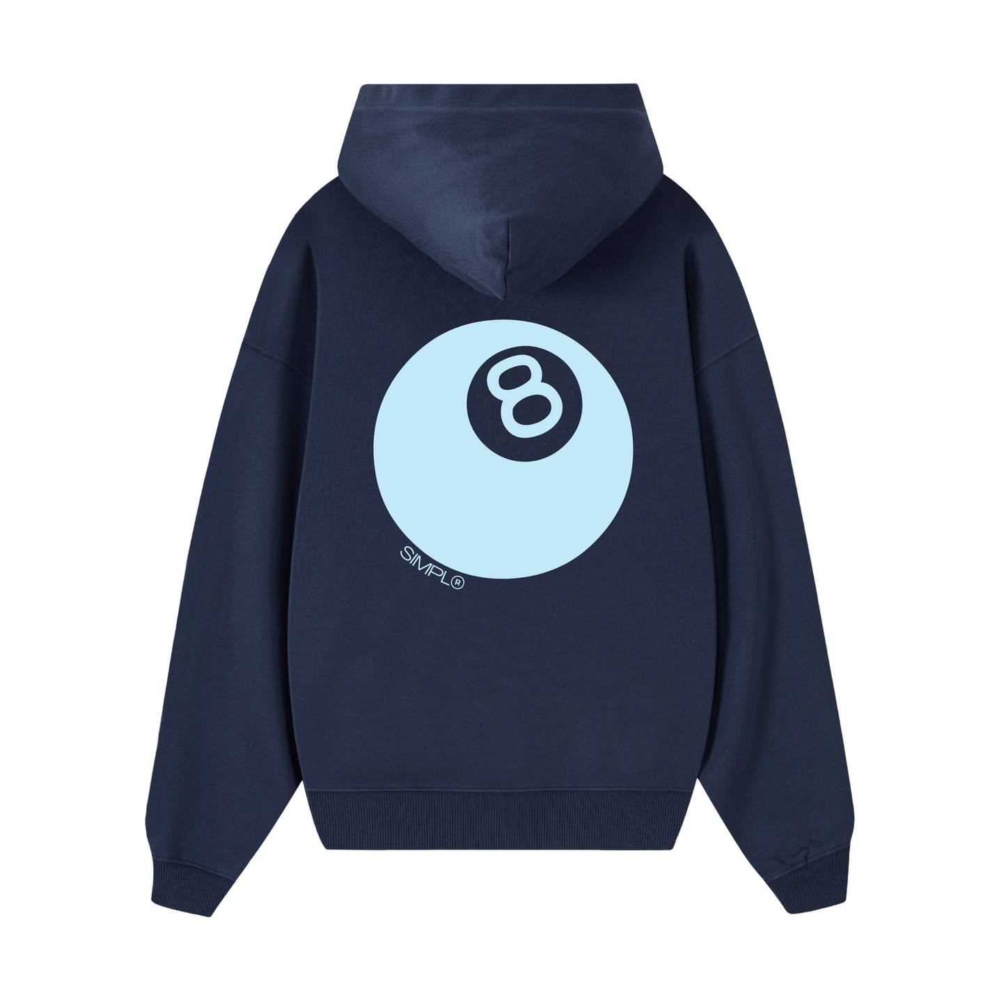 POLERON 8 BALL (AZUL MARINO)