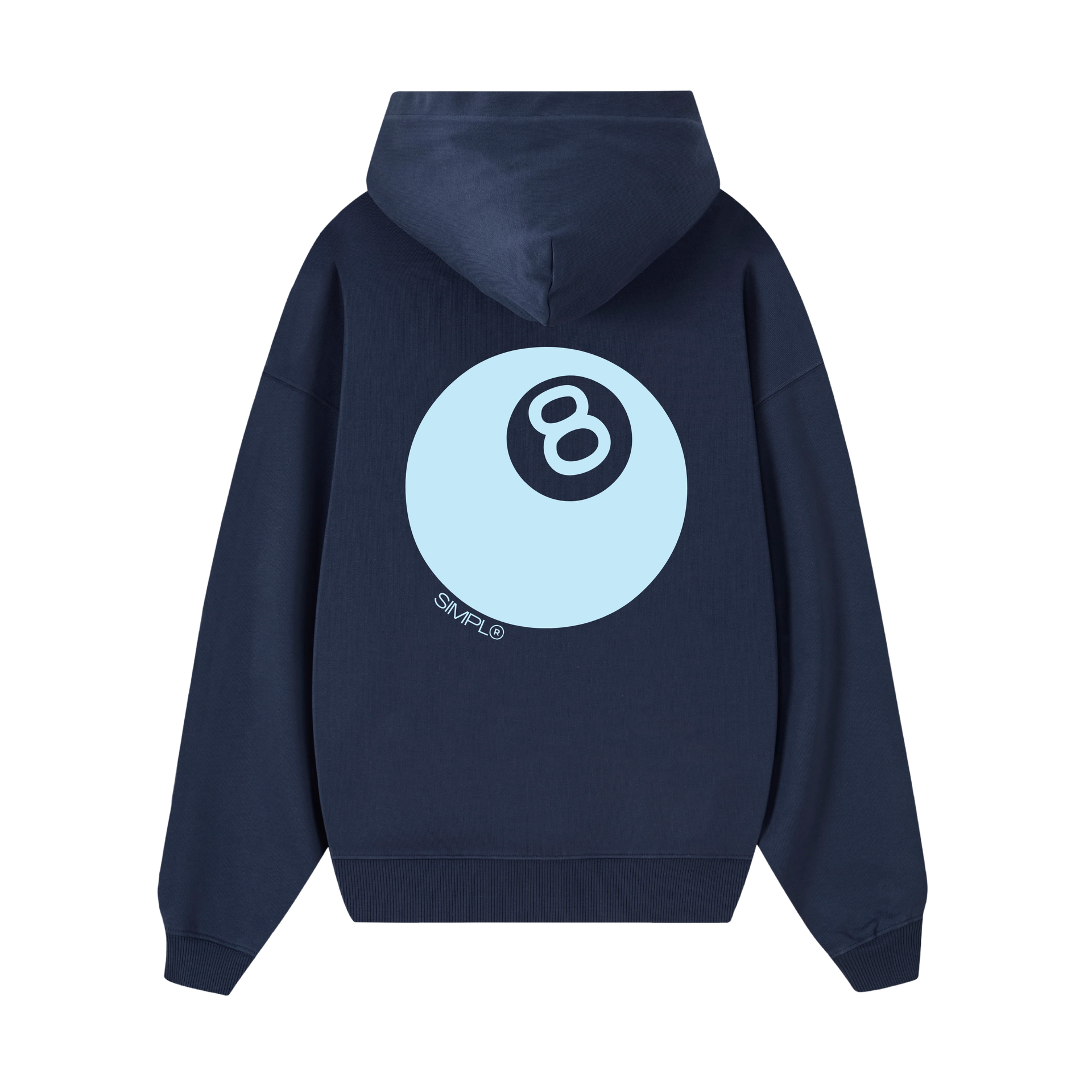 POLERON 8 BALL (AZUL MARINO)