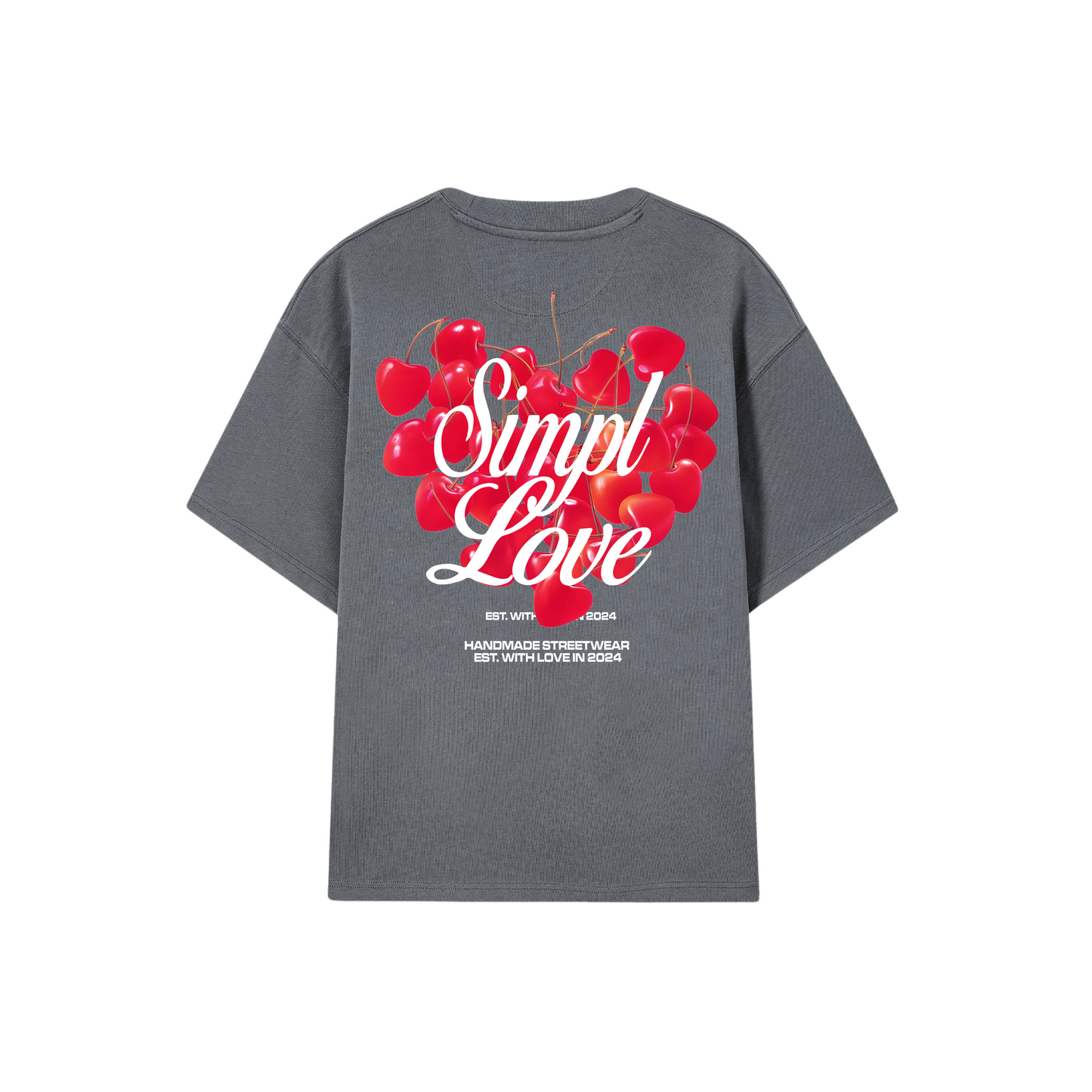 POLERA LOVE (GRIS OSCURO)