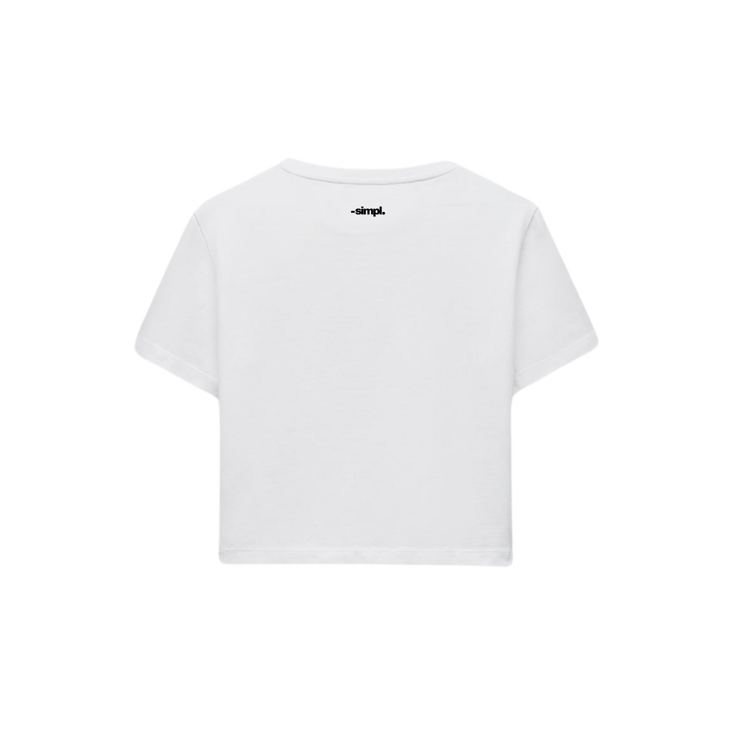 POLERA BABY TEE STRAWBERRY (BLANCA)