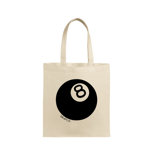 TOTE BAG 8 BALL (NATURAL)