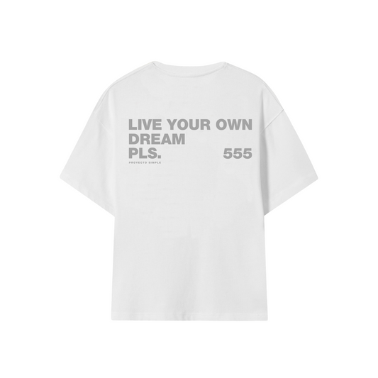 POLERA HEAVYWEIGHT LIVE YOUR DREAM (BLANCA)