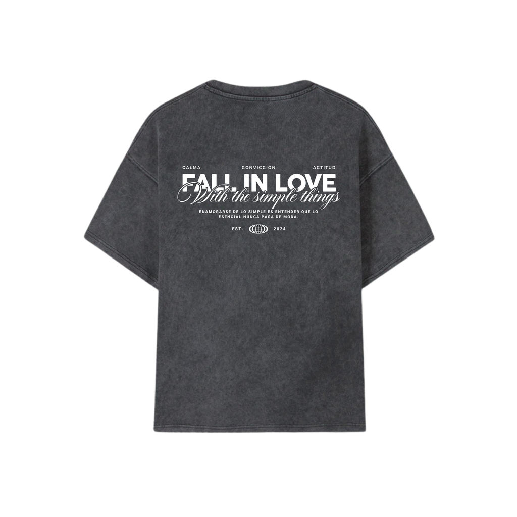 POLERA FALL IN LOVE (ACID WASH Y BLANCO)