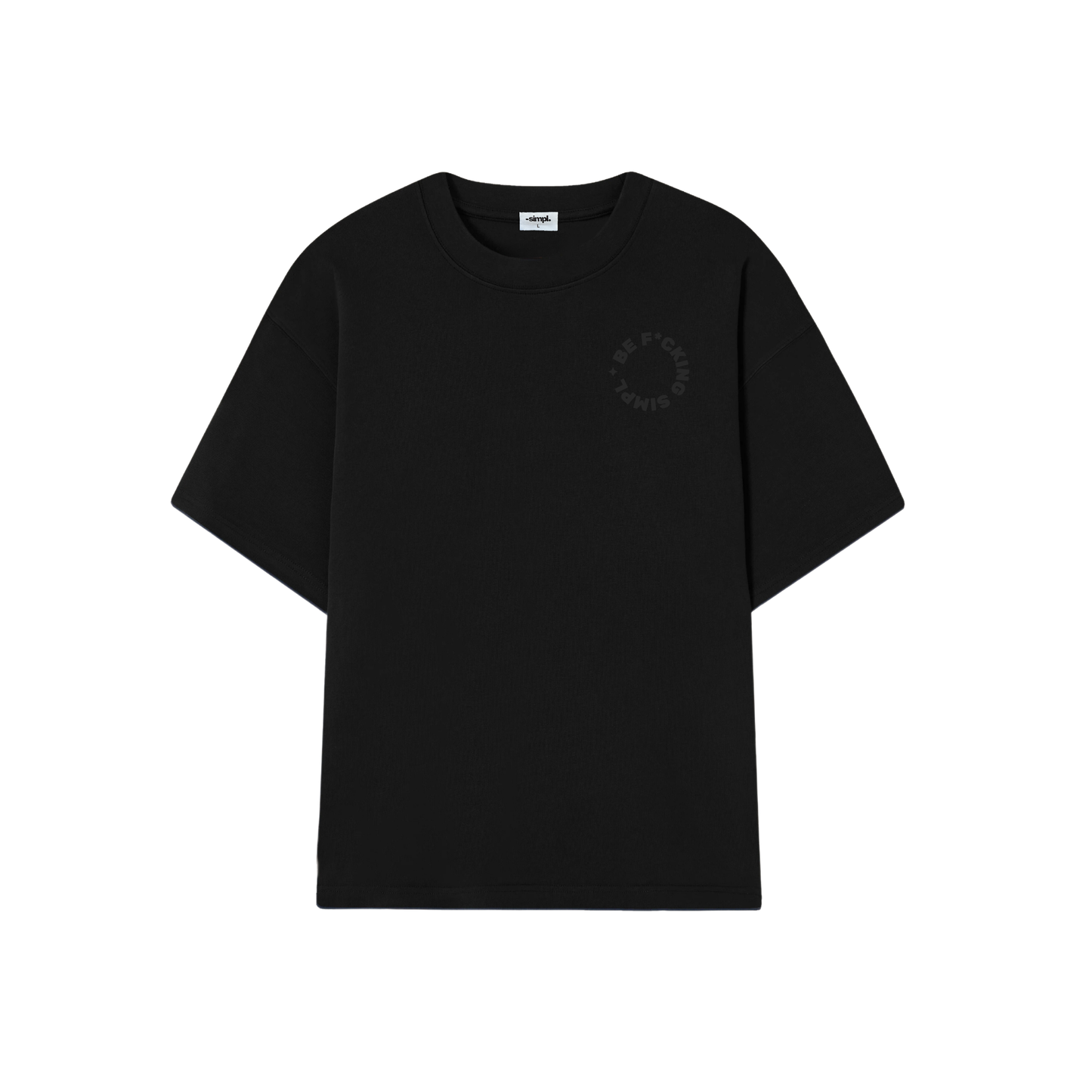 POLERA BE SIMPLE (DOBLE NEGRA)