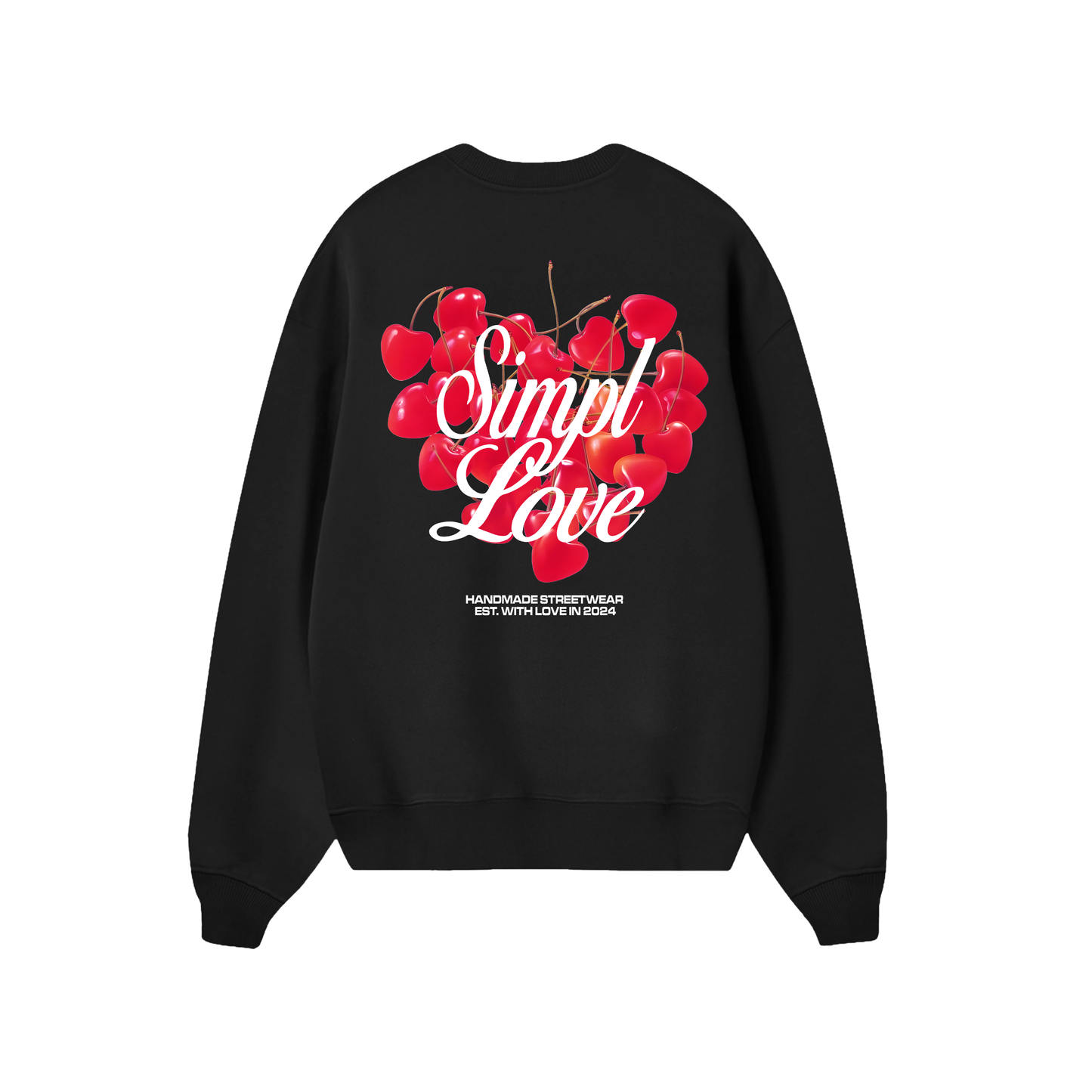 POLERON SIN GORRO LOVE (NEGRO)