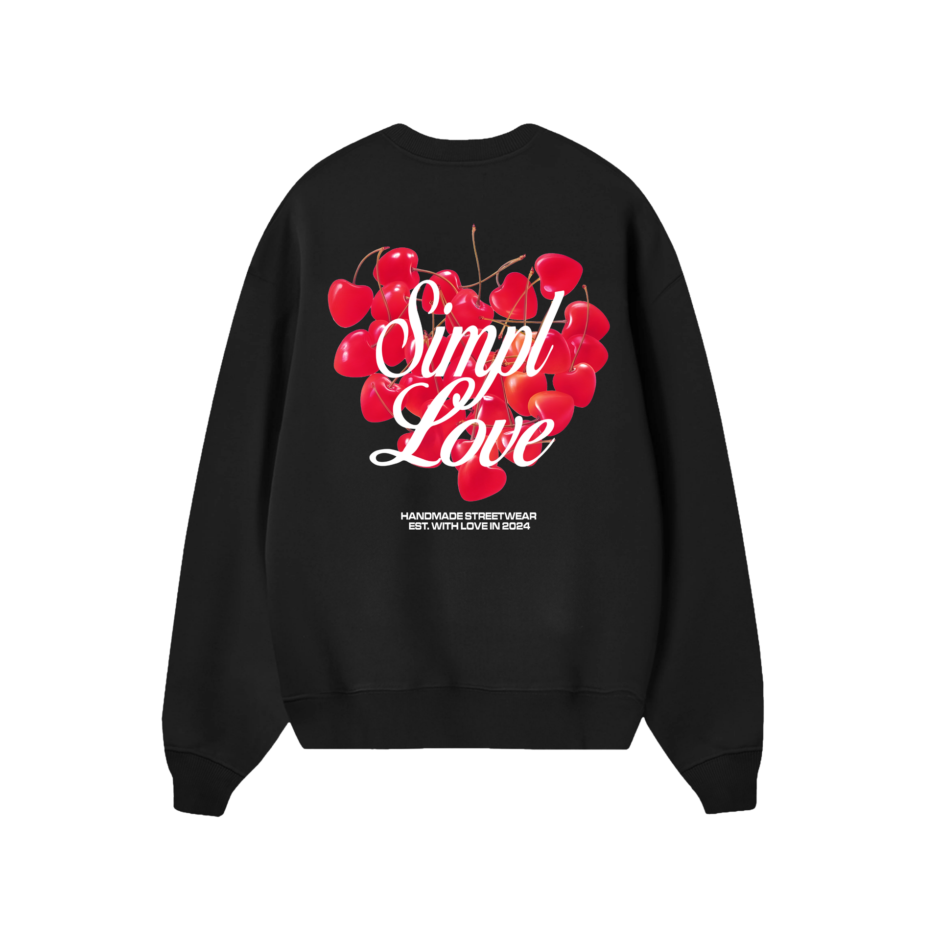 POLERON SIN GORRO LOVE (NEGRO)