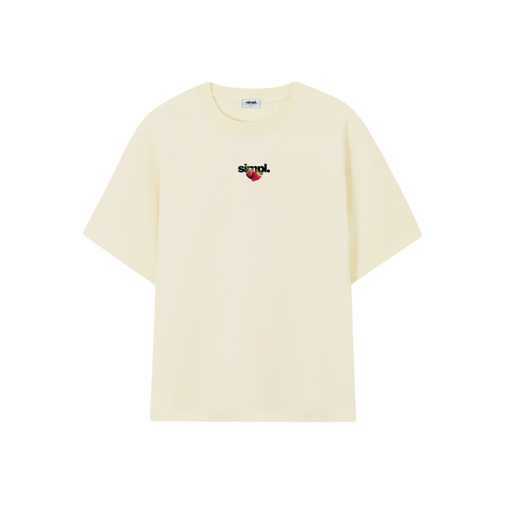 POLERA STRAWBERRY (CREMA)