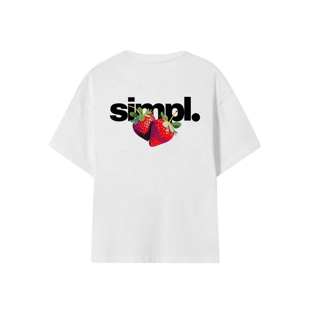 POLERA STRAWBERRY (BLANCA)