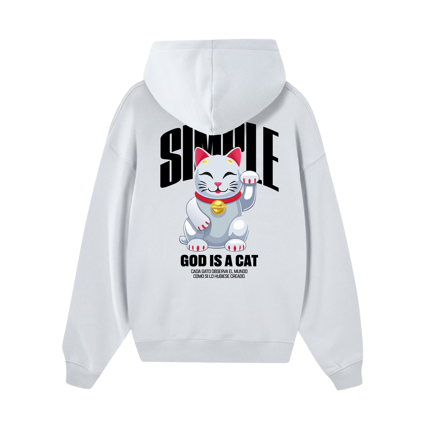 POLERON GOD IS A CAT (BLANCO)