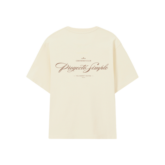 POLERA CERTIFIED CLUB (CREMA)
