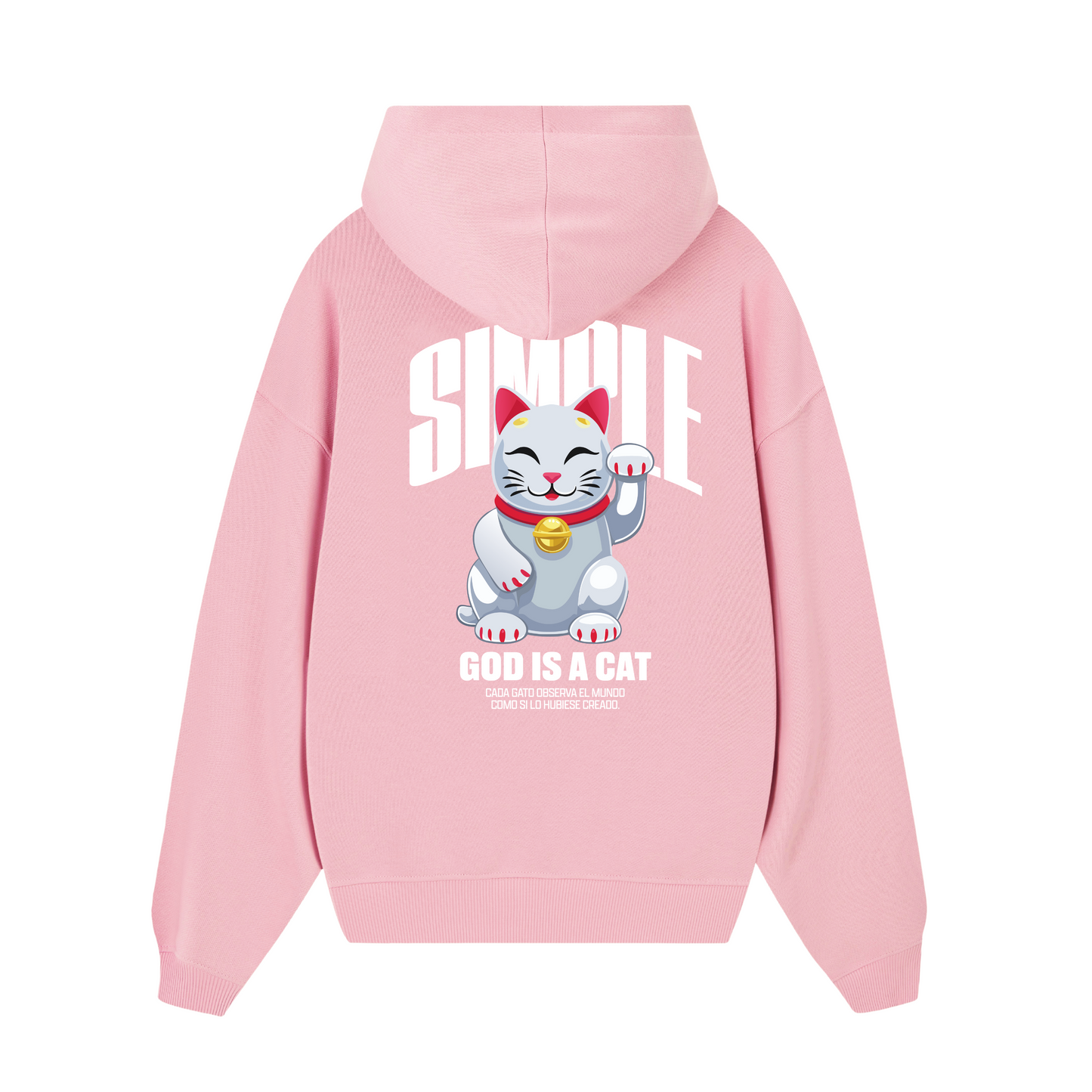 POLERON GOD IS A CAT (ROSADO)