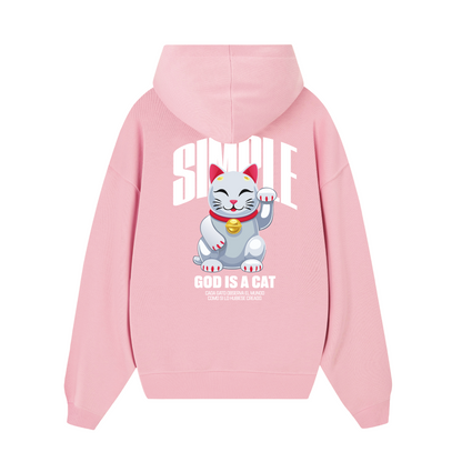 POLERON GOD IS A CAT (ROSADO)